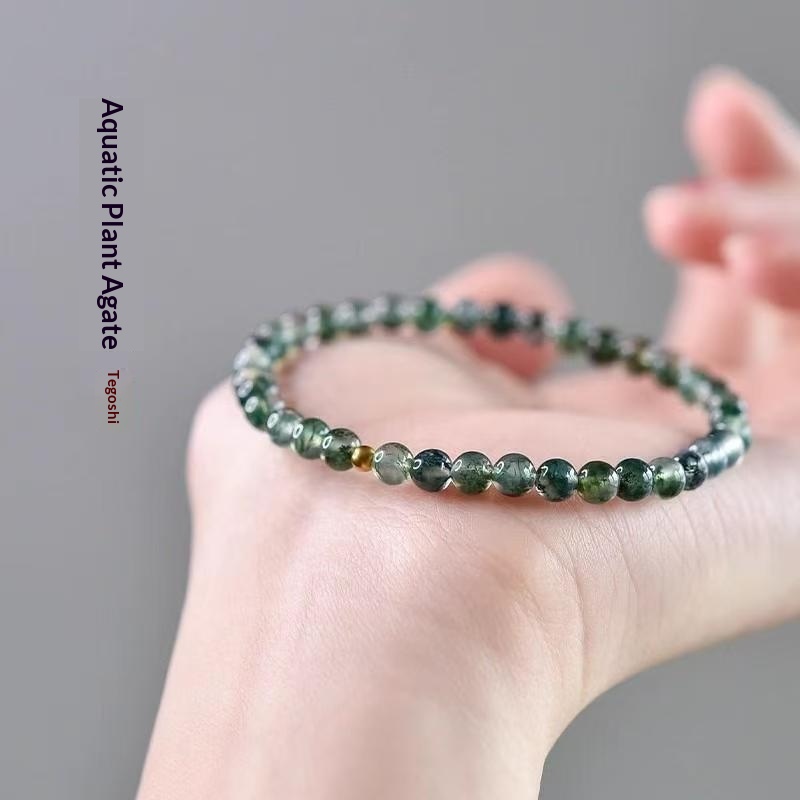 Crystal Fortune-Attracting Green Phantom Quartz Treasure Bowl Bracelet