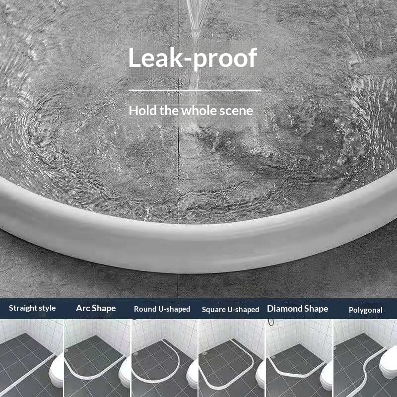 Upgraded Silicone Water-blocking Strip For The Bathroom And Kitchen