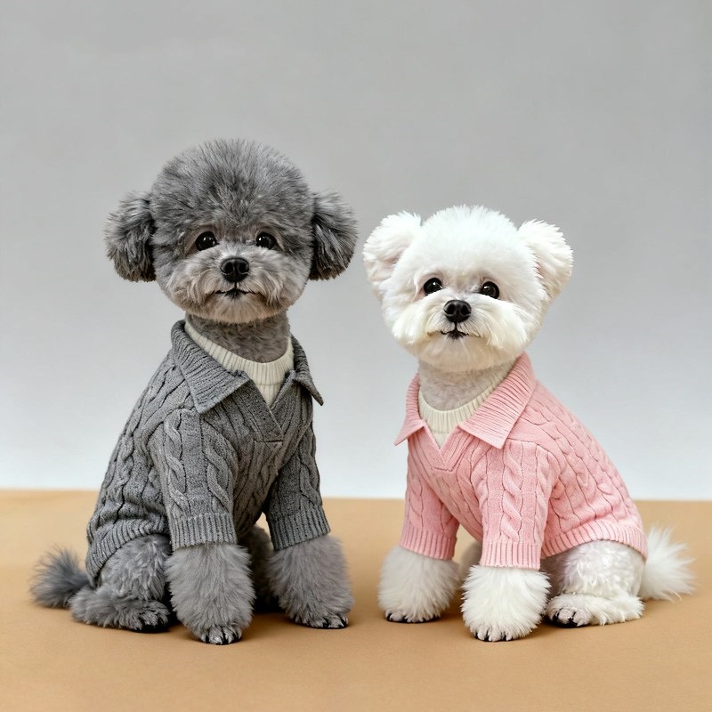 New AutumnWinter Warm Faux Two-Piece Sweater For Pet Dogs