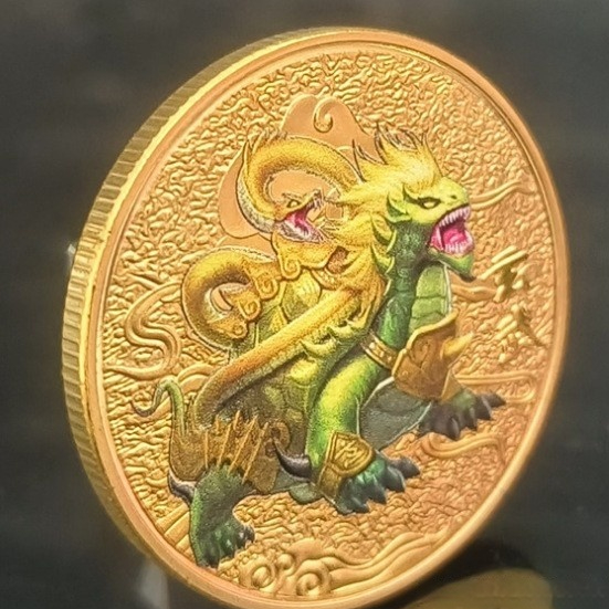 Commemorative Coins Featuring The Four Divine Beasts Azure Dragon And White Tiger