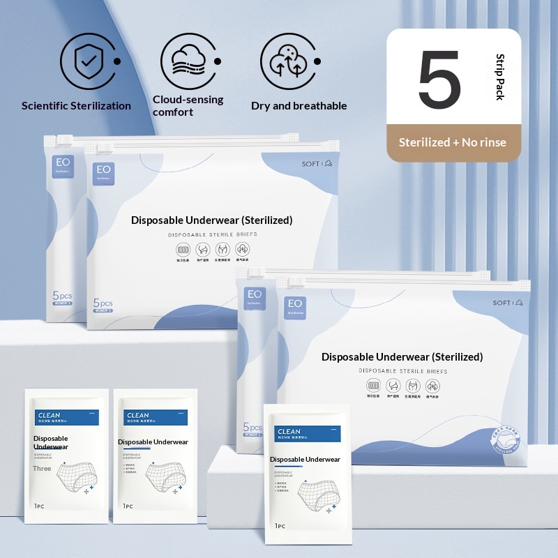 Disposable Travel Boxer-style Daily-use Briefs