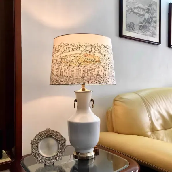 Hand-painted Ceramic Table Lamp