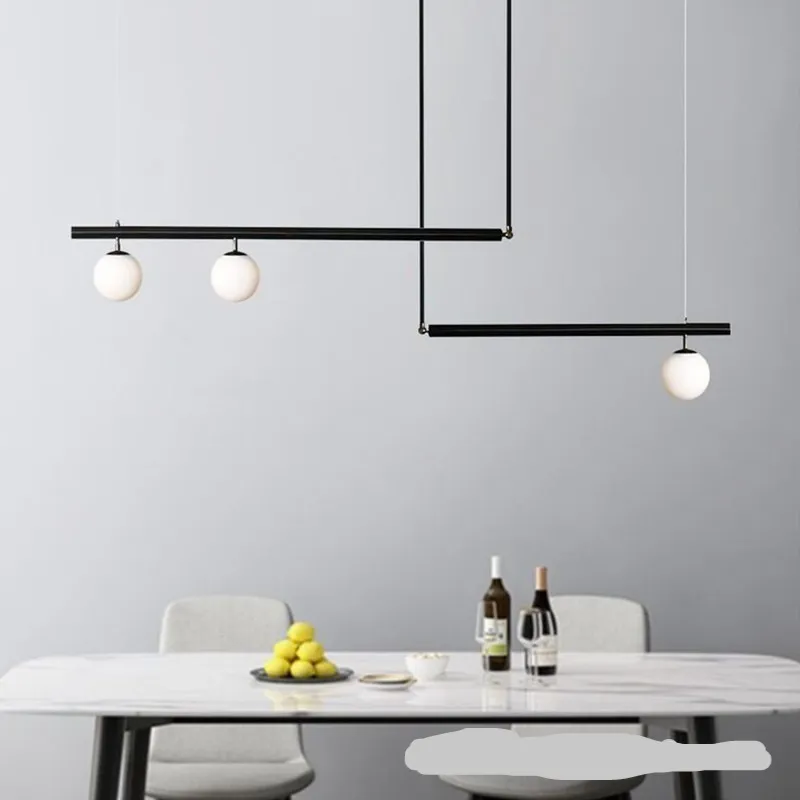 Nordic Modern Restaurant Long Pendant Light