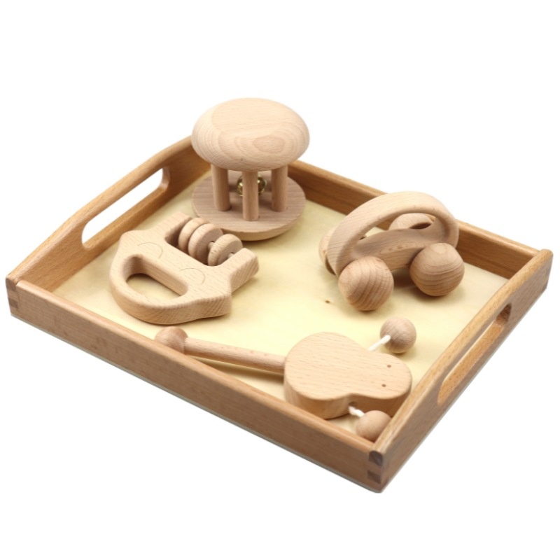 Early Education And Soothing Wooden Toys For Infants