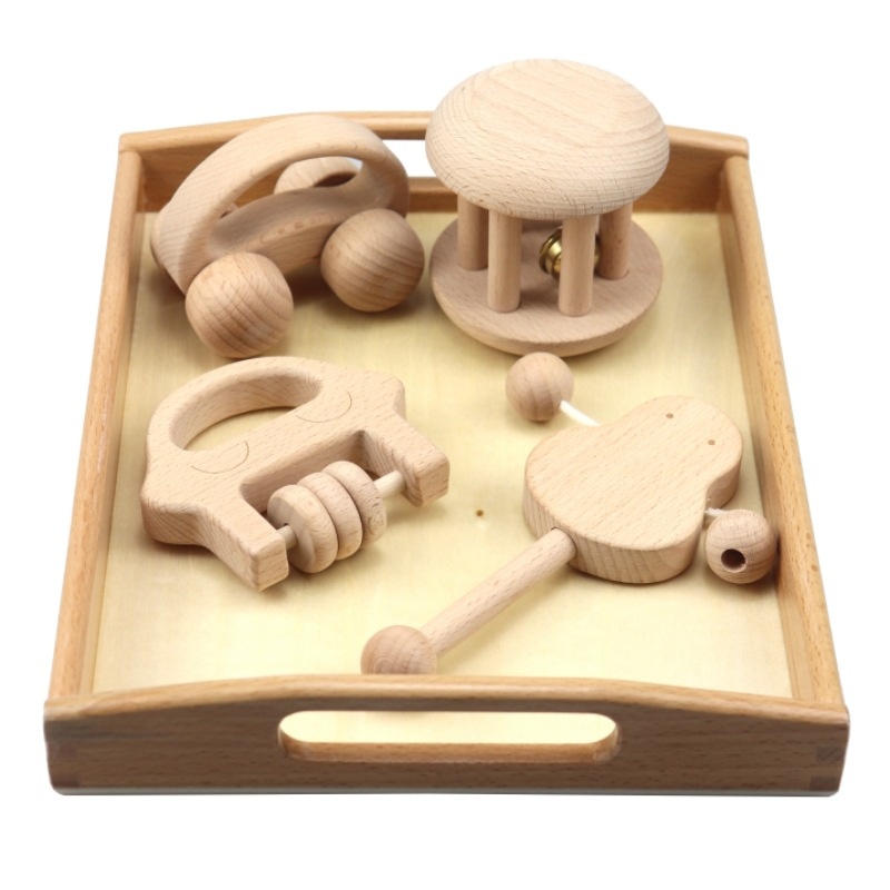 Early Education And Soothing Wooden Toys For Infants