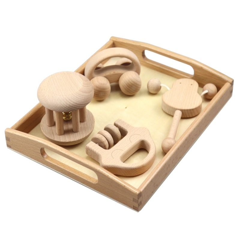 Early Education And Soothing Wooden Toys For Infants