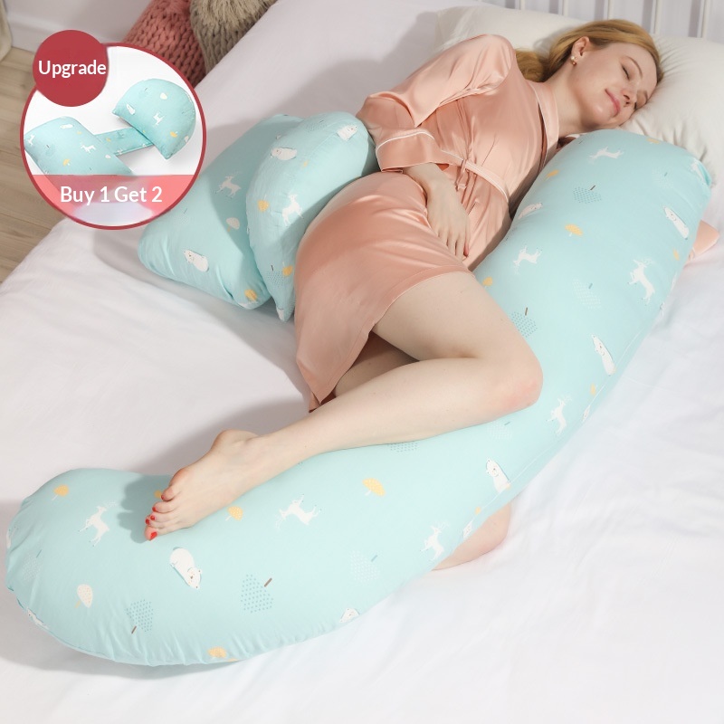 U-shaped Belly-supporting Pillow For Side Sleeping And Lower-back Support