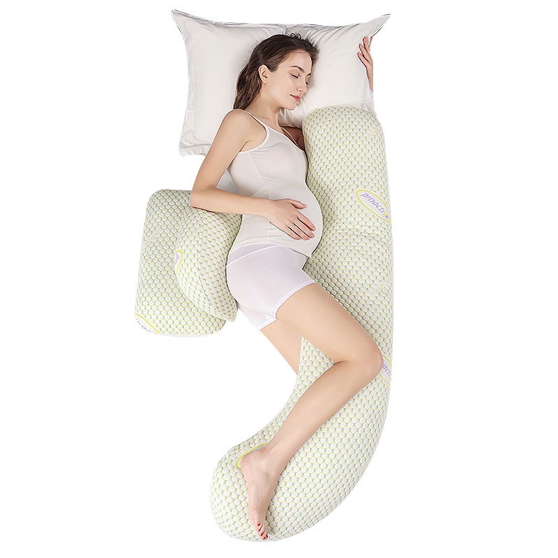 U-shaped Belly-supporting Pillow For Side Sleeping And Lower-back Support