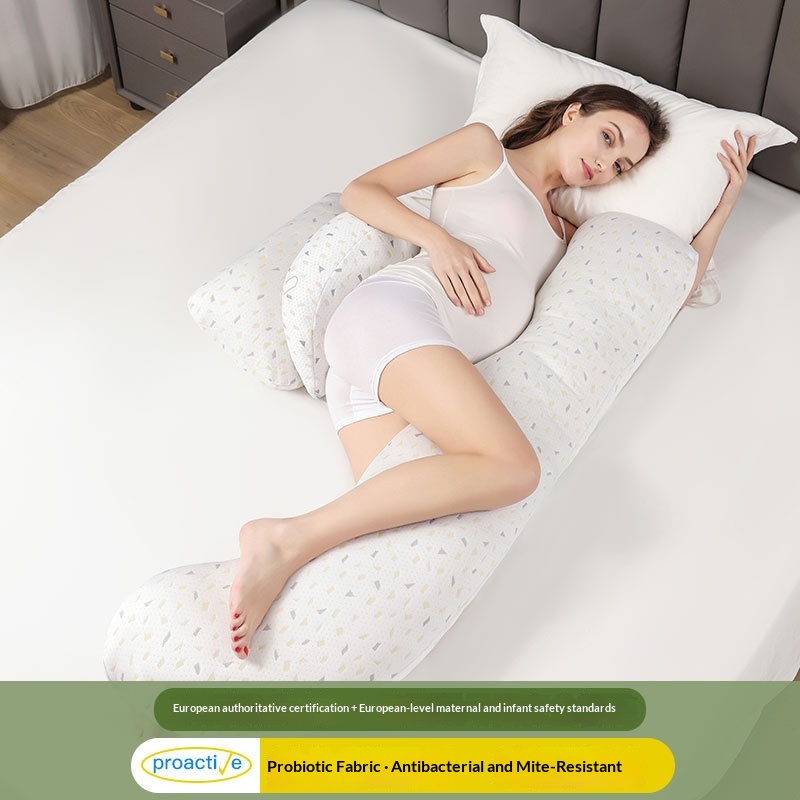 U-shaped Belly-supporting Pillow For Side Sleeping And Lower-back Support