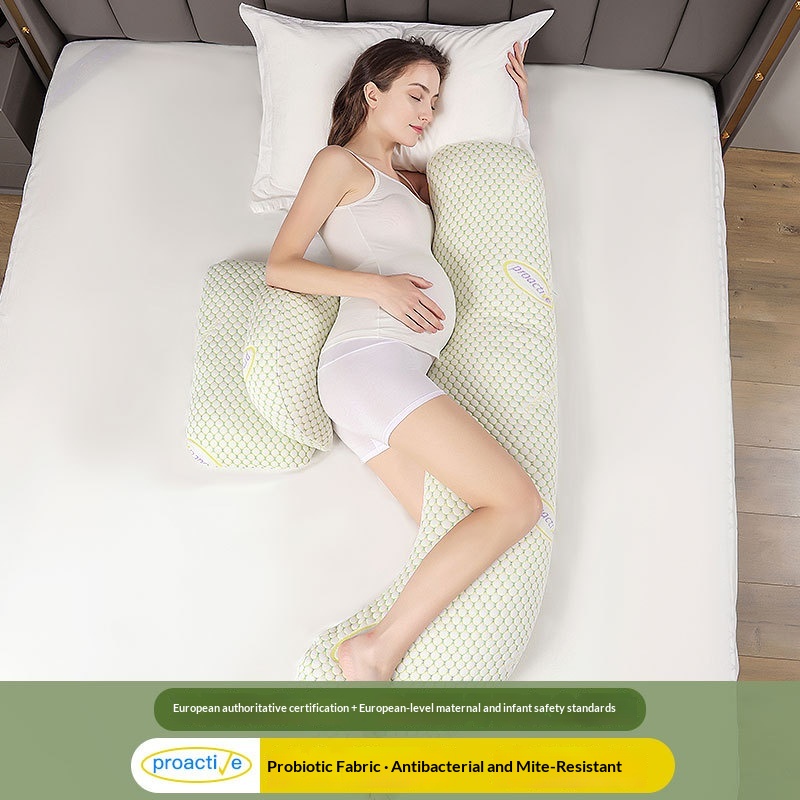 U-shaped Belly-supporting Pillow For Side Sleeping And Lower-back Support