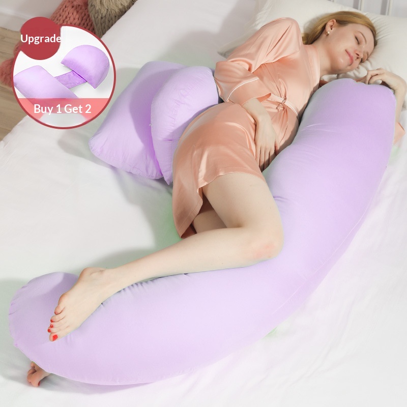 U-shaped Belly-supporting Pillow For Side Sleeping And Lower-back Support