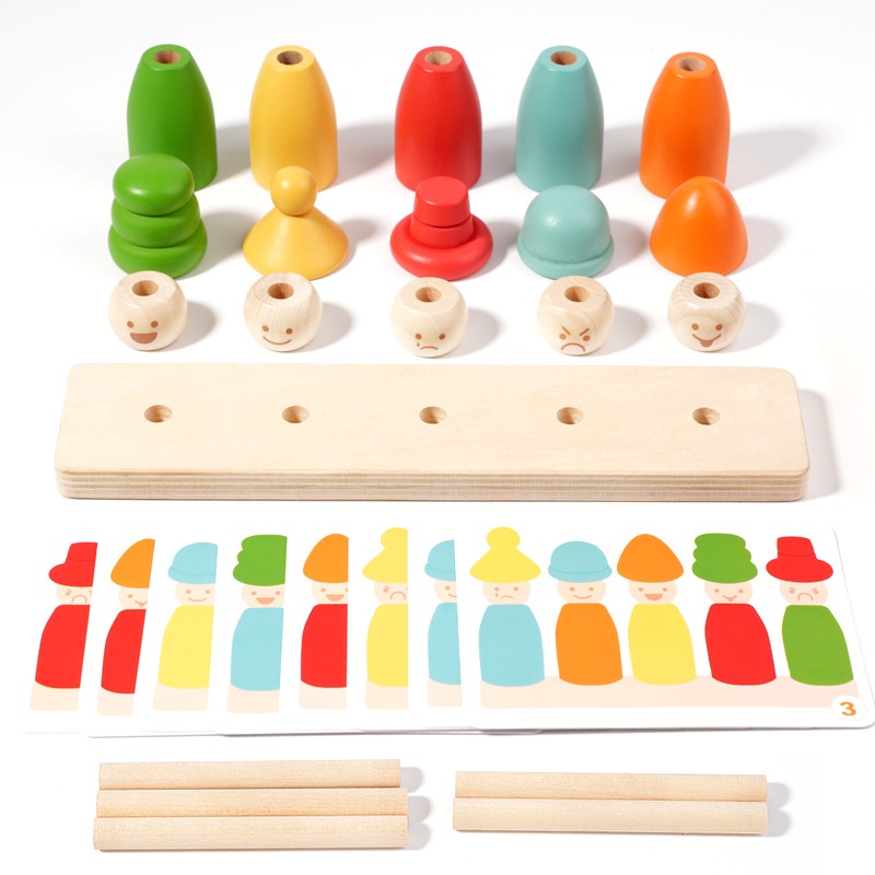 Montessori Stacking Toy For Early Childhood Education Little Figures