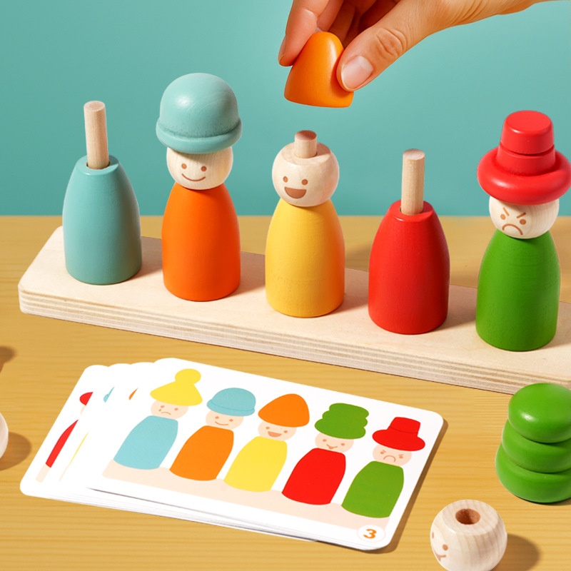 Montessori Stacking Toy For Early Childhood Education Little Figures