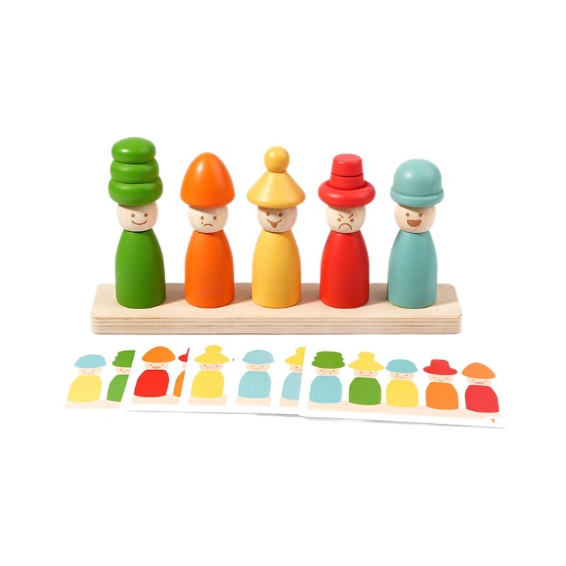 Montessori Stacking Toy For Early Childhood Education Little Figures