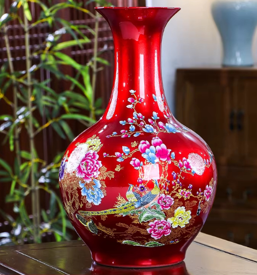 Jingdezhen Ceramic Fashion Vase Living Room Decor Piece
