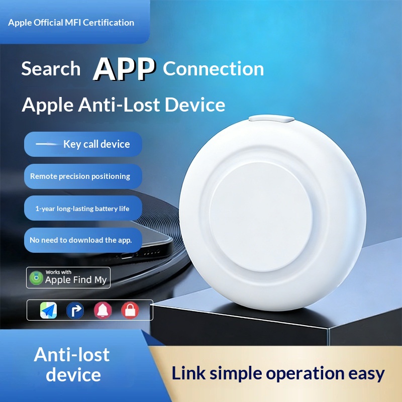 Round GPS Tracker For Locating Items