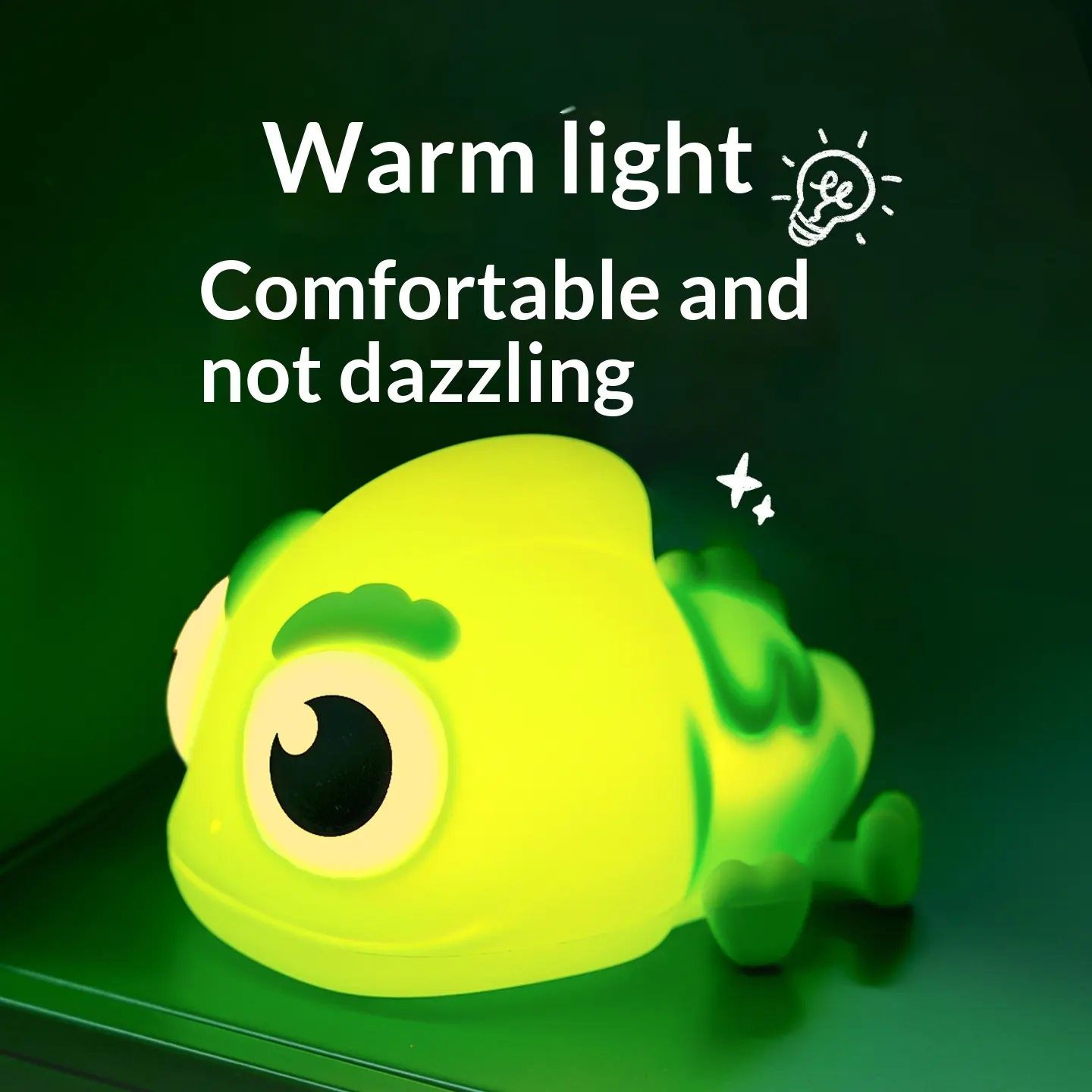 Chameleon Silicone Pat Lamp A Creative Night
