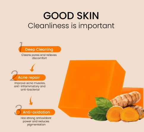 Turmeric Kojic Acid Handmade Cleansing Soap