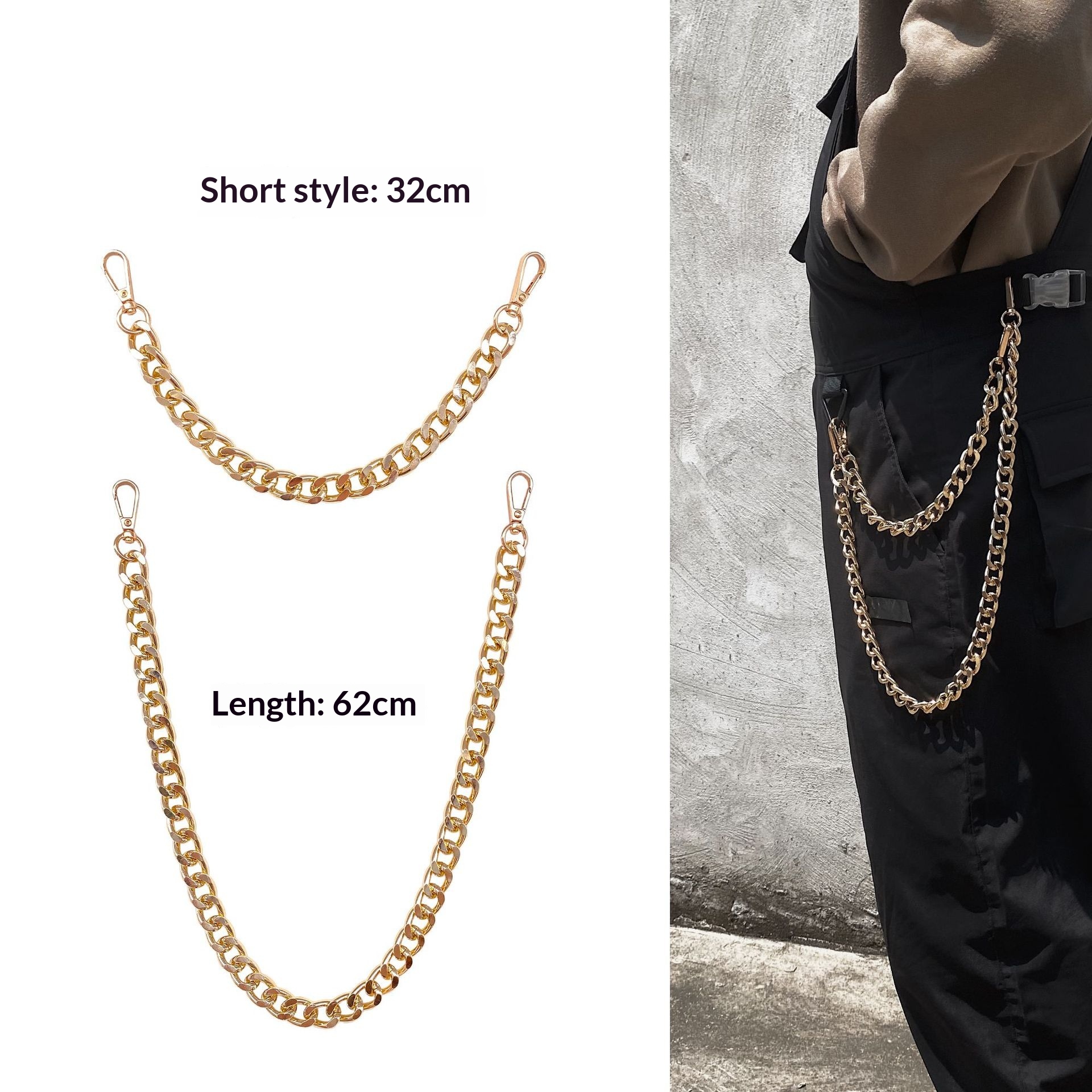 Personalized Metal Pendant Chain Decoration Accessory