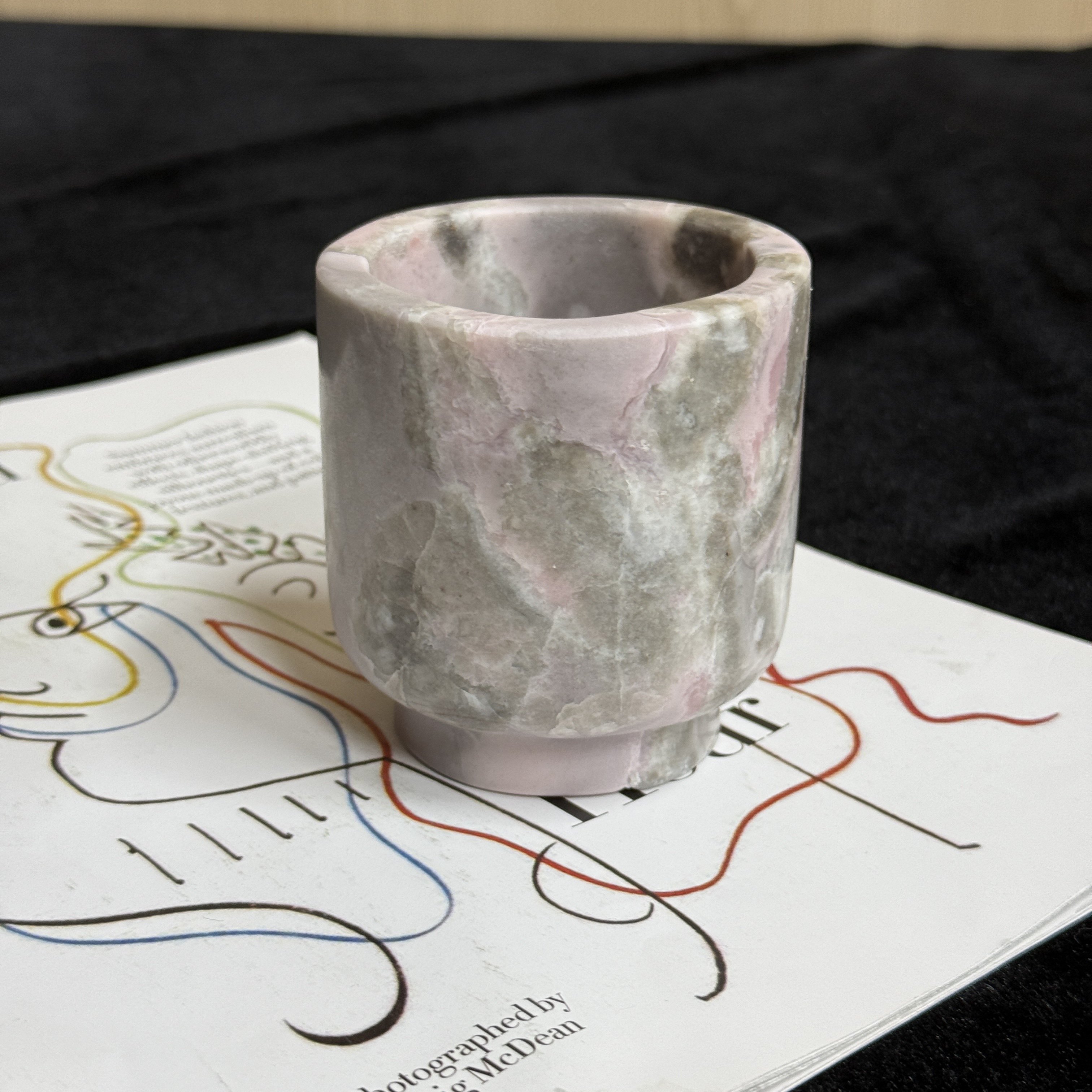 Pink, Light-Luxury Natural Marble Home Decor Items