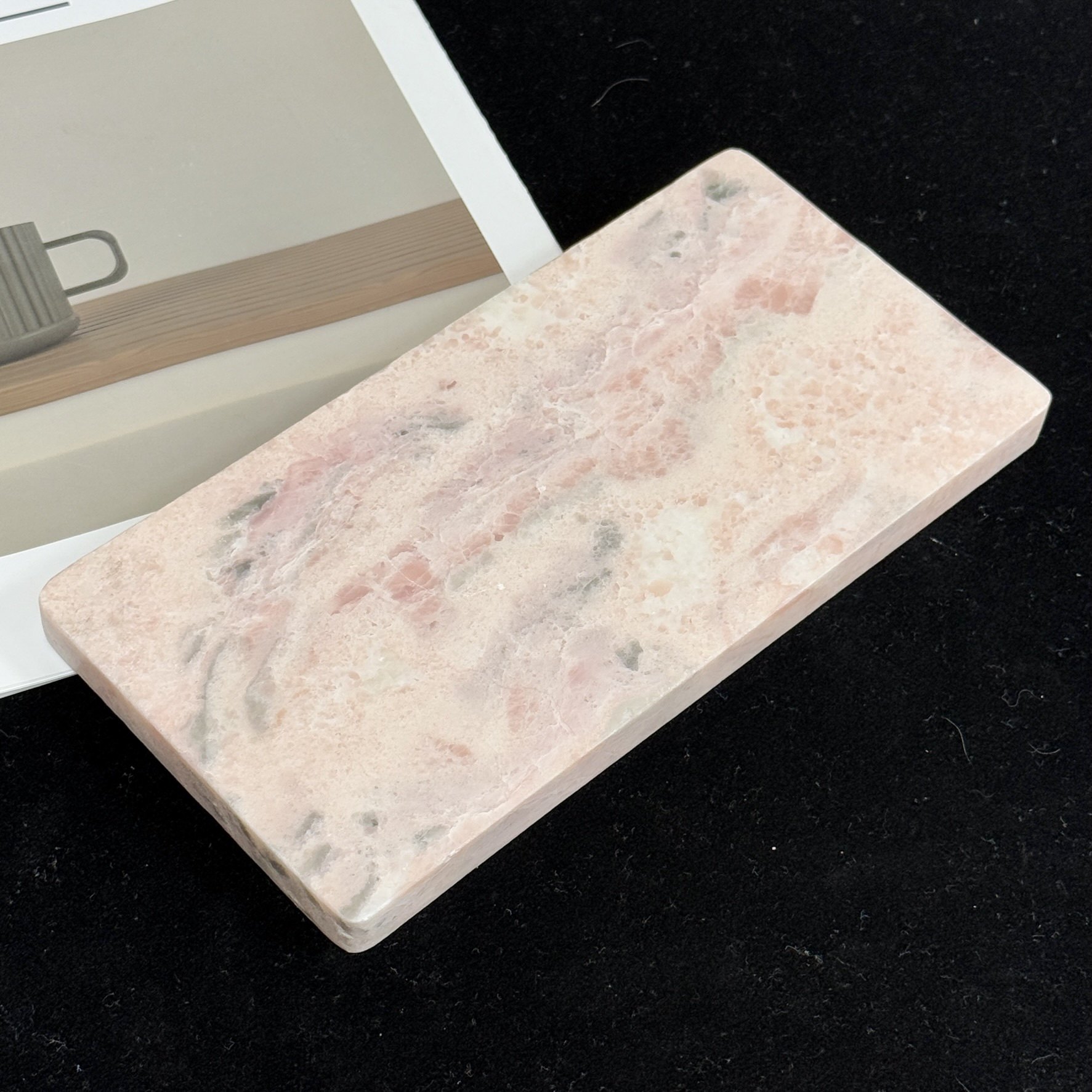 Pink, Light-Luxury Natural Marble Home Decor Items