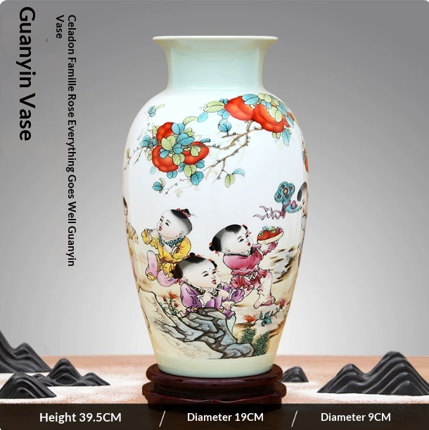 New Chinese-style Living Room Decor Entryway And TV Cabinet Ornaments Decorative Vases