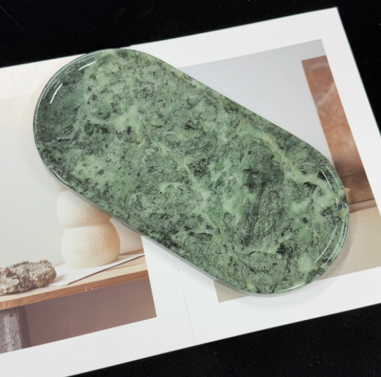 Light-luxury Marble Italian Green Tray