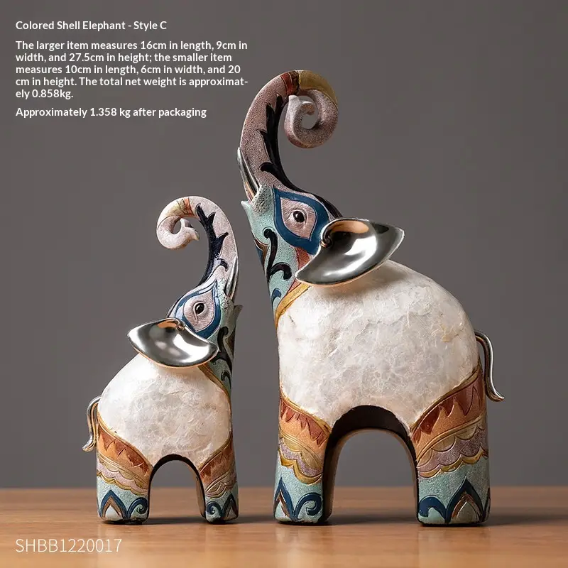 Elephant Desktop Ornament For The Living Room Wine Cabinet