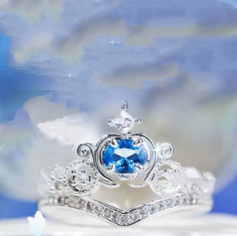 Open Diamond-studded Pumpkin Ringlight Luxury And Adjustable