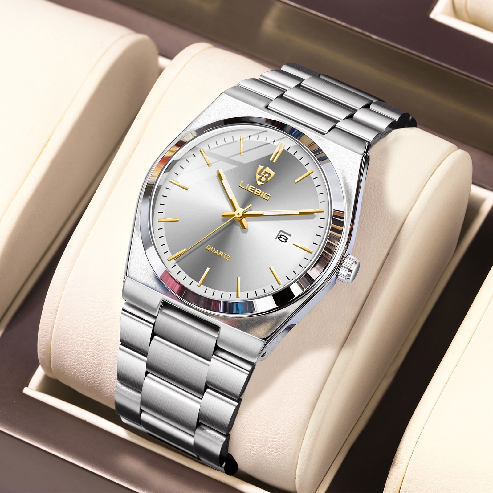 Couples Business Wristwatch Minimalist Stylish Multi-functional Alarm Watch