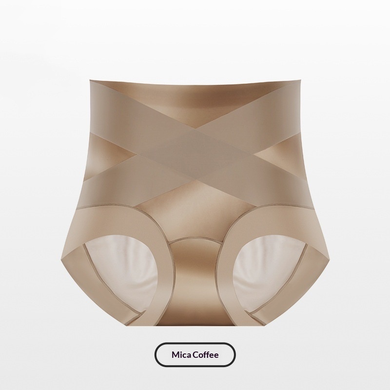 Womens Mid-to-High-Waist Seamless Light-Shaping Butt-Lifting Ultra-Thin Silk-Crotch Underwear