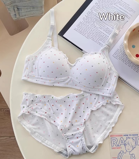 Womens Casual Seamless Anti-Sag Bra And Panty Set