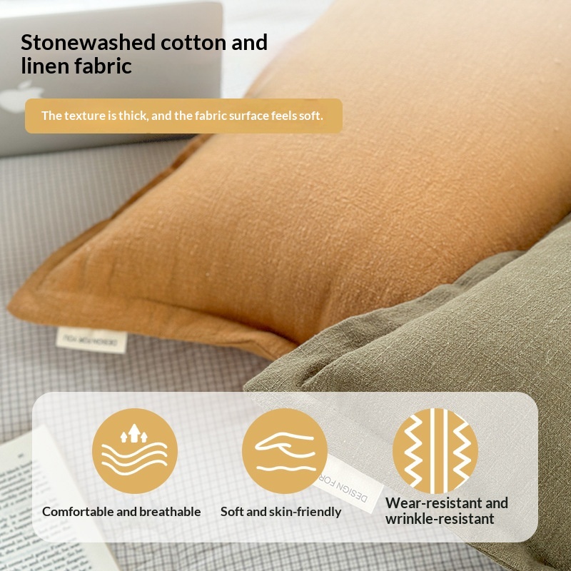 Cotton And Linen Throw Pillow For A Sophisticated Sofa Look