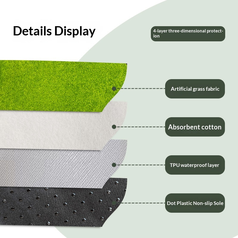 Pet Wash Pad Artificial Grass Pad Thats Breathable And Highly Absorbent