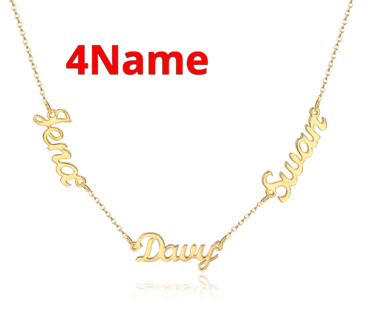 Personalized DIY Necklace With Name And Lock Steel Collar Chain