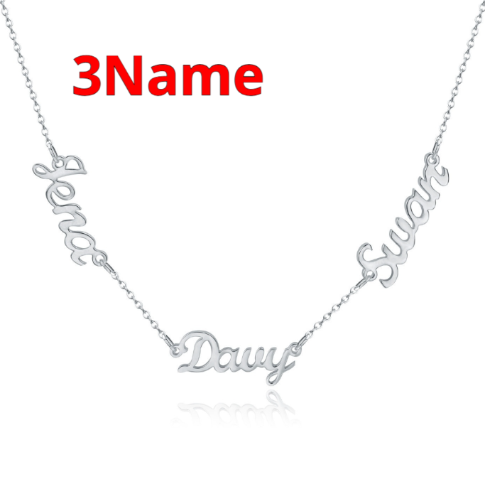 Personalized DIY Necklace With Name And Lock Steel Collar Chain