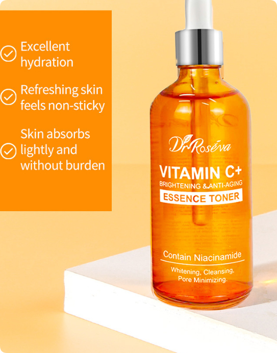 Moisturizing, Antioxidant, Brightening Vitamin C Toner For A Radiant Complexion