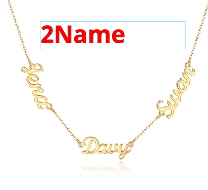 Personalized DIY Necklace With Name And Lock Steel Collar Chain
