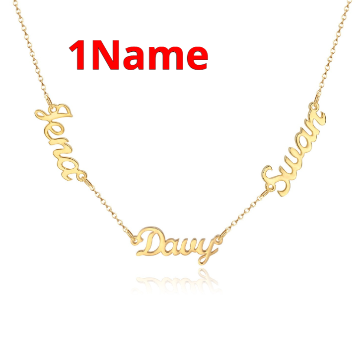 Personalized DIY Necklace With Name And Lock Steel Collar Chain