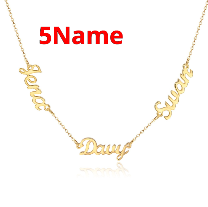 Personalized DIY Necklace With Name And Lock Steel Collar Chain