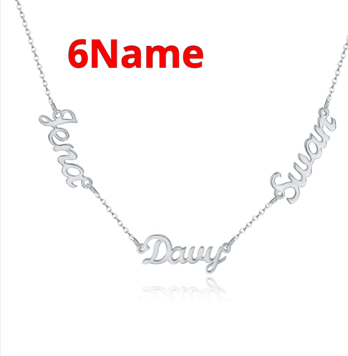 Personalized DIY Necklace With Name And Lock Steel Collar Chain