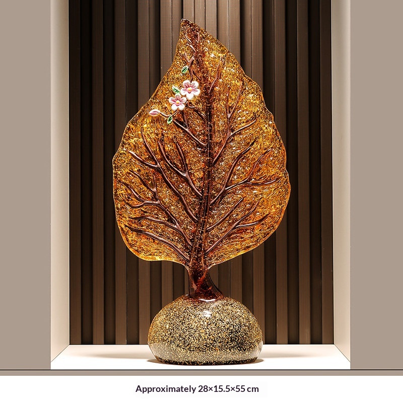 Luxury High-end Gold-leaf Living Room Decor Piece