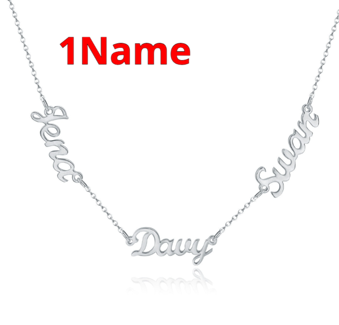 Personalized DIY Necklace With Name And Lock Steel Collar Chain