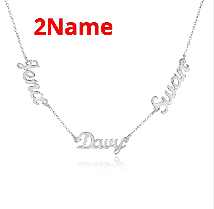 Personalized DIY Necklace With Name And Lock Steel Collar Chain