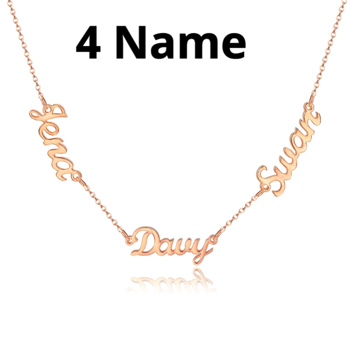 Personalized DIY Necklace With Name And Lock Steel Collar Chain