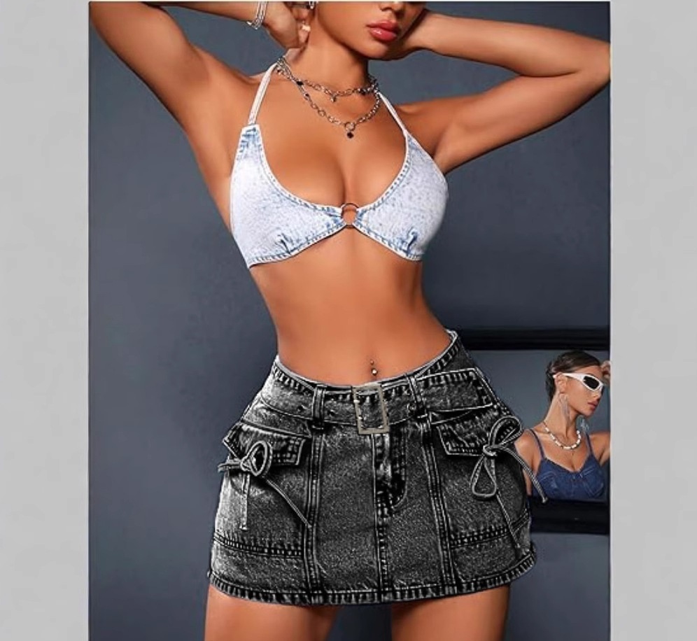 Retro Stretchy Skinny Denim Shorts For Women