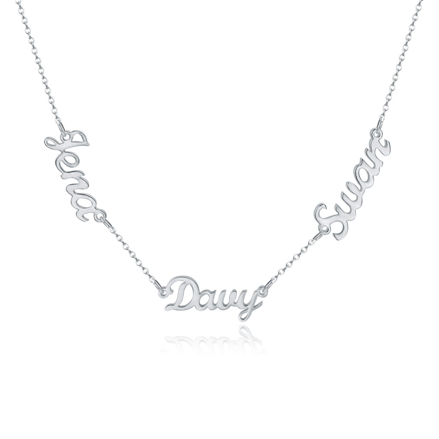 Personalized DIY Necklace With Name And Lock Steel Collar Chain
