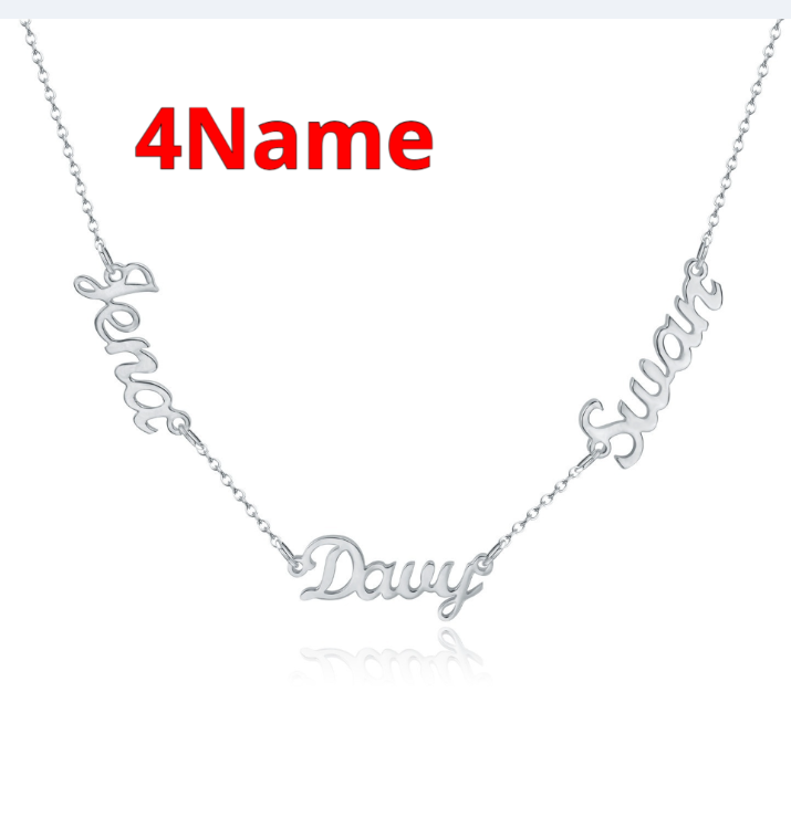 Personalized DIY Necklace With Name And Lock Steel Collar Chain