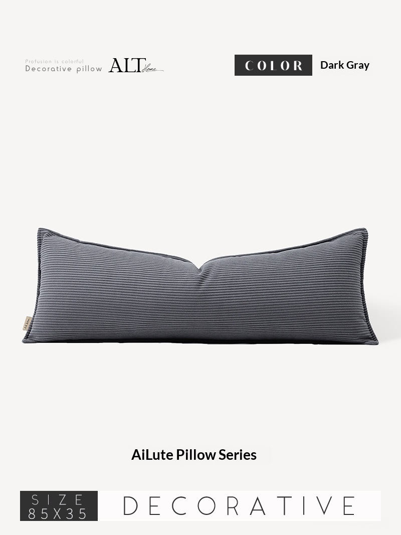 Luxury High-end Corduroy Rectangular Sofa Cushion