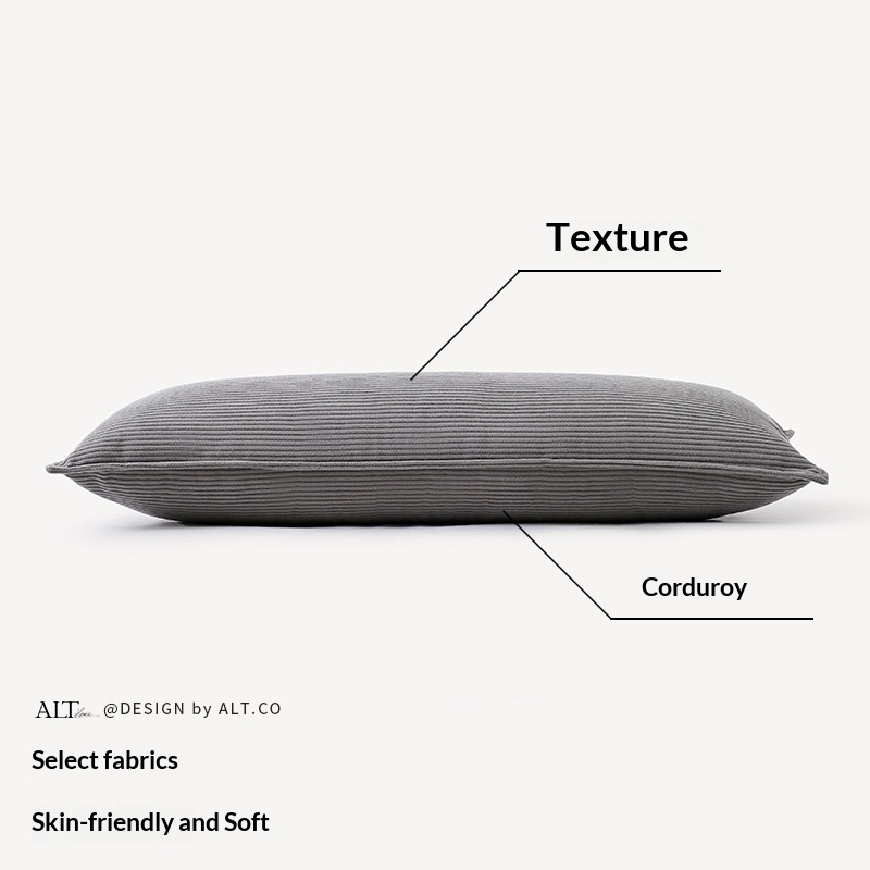 Luxury High-end Corduroy Rectangular Sofa Cushion